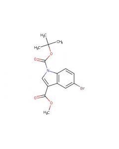 Astatech 1-TERT-BUTYL 3-METHYL 5-BROMO-1H-INDOLE-1,3-DICARBOXYLATE, 95.00% Purity, 0.25G